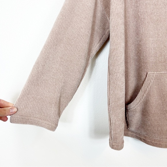 Spring + Mercer Taupe Cowl Neck Sweater Size Medium - Picture 3 of 10